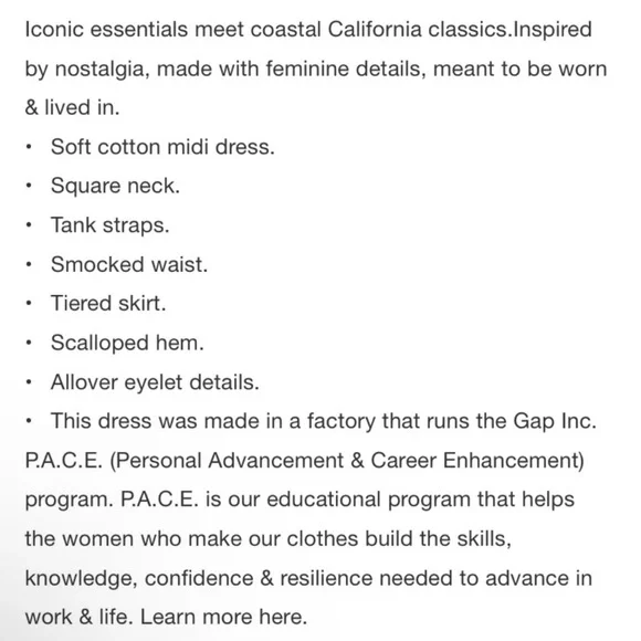 NWT Gap x Doen eyelet smocked embroidered midi maxi dress - Picture 5 of 13